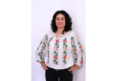 Ie damă cu mânecă lungă cu model trandafiri Ie damă cu mânecă lungă cu model trandafiri